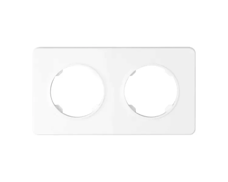 ramka-podwojna-electromalt-oval-biala