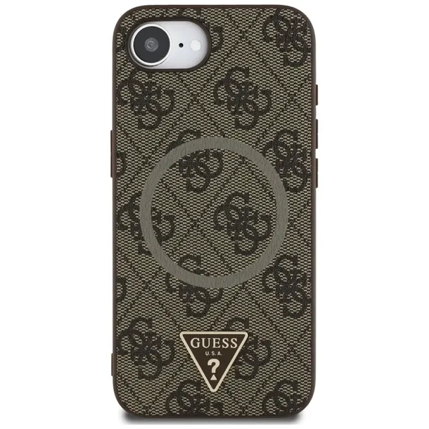 etui-guess-4g-ring-triangle-logo-magsafe-do-apple-iphone-16e-brazowy-przeznaczenie-apple