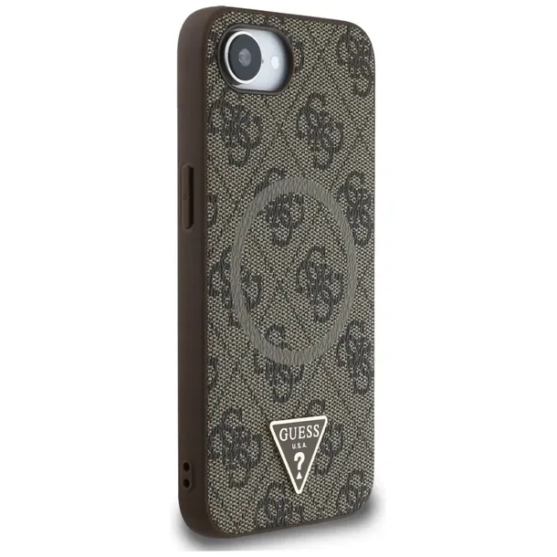 etui-guess-4g-ring-triangle-logo-magsafe-do-apple-iphone-16e-brazowy-kolor-brazowy