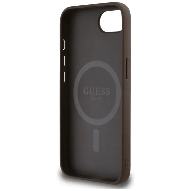 etui-guess-4g-ring-triangle-logo-magsafe-do-apple-iphone-16e-brazowy-funkcje-magsafe