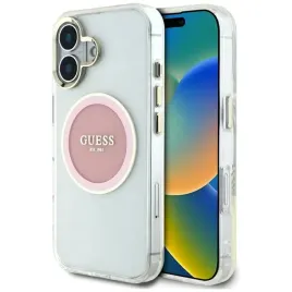 etui-guess-iml-metal-colored-circle-classic-magsafe-do-iphone-16-rozowy