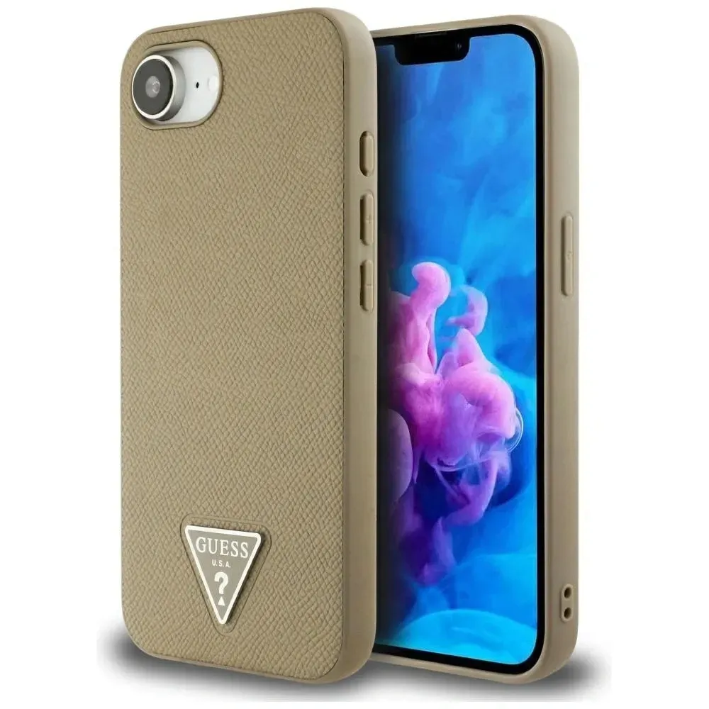 etui-guess-grained-triangle-magsafe-do-apple-iphone-16e-brazowy-stan-nowy