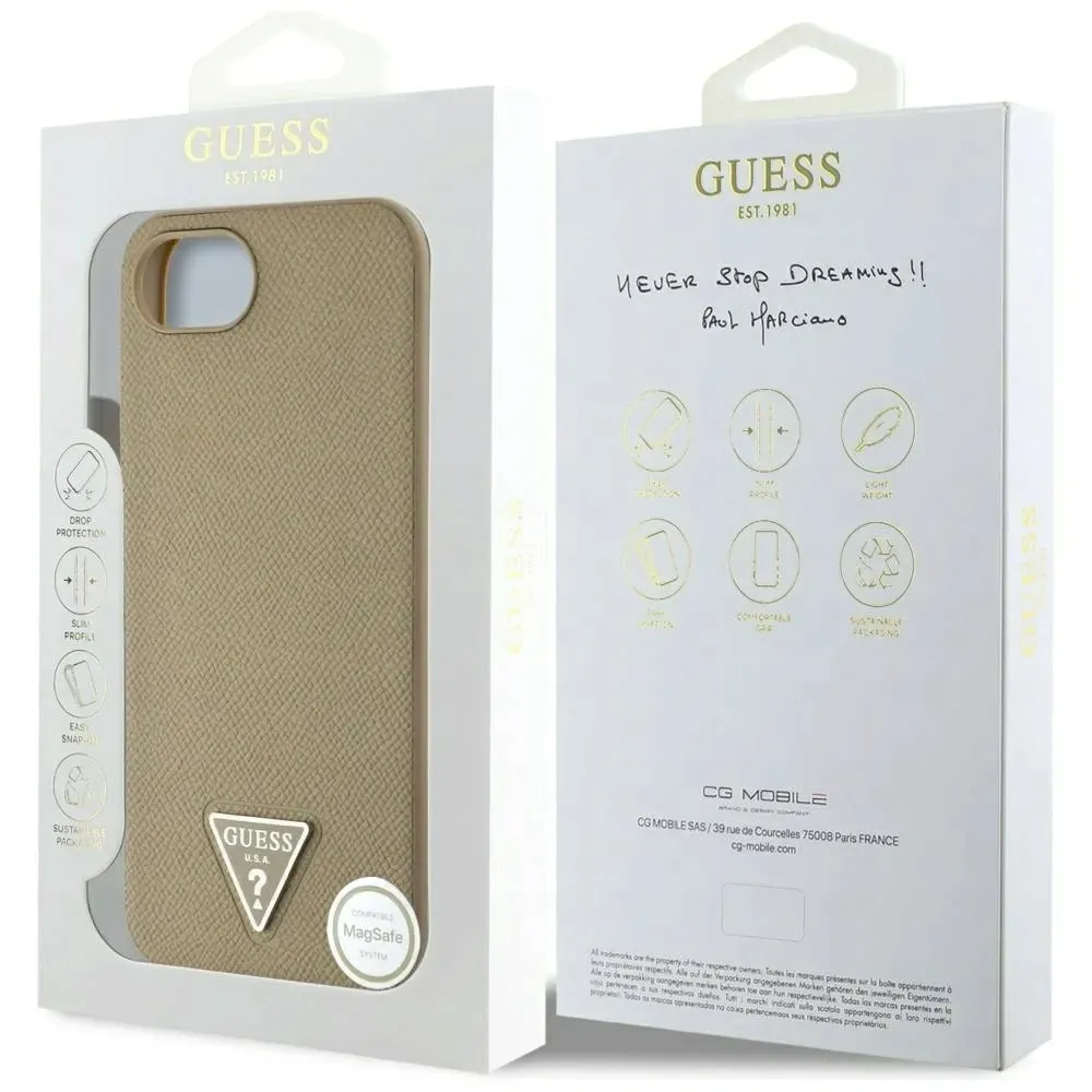 etui-guess-grained-triangle-magsafe-do-apple-iphone-16e-brazowy-stan-nowy