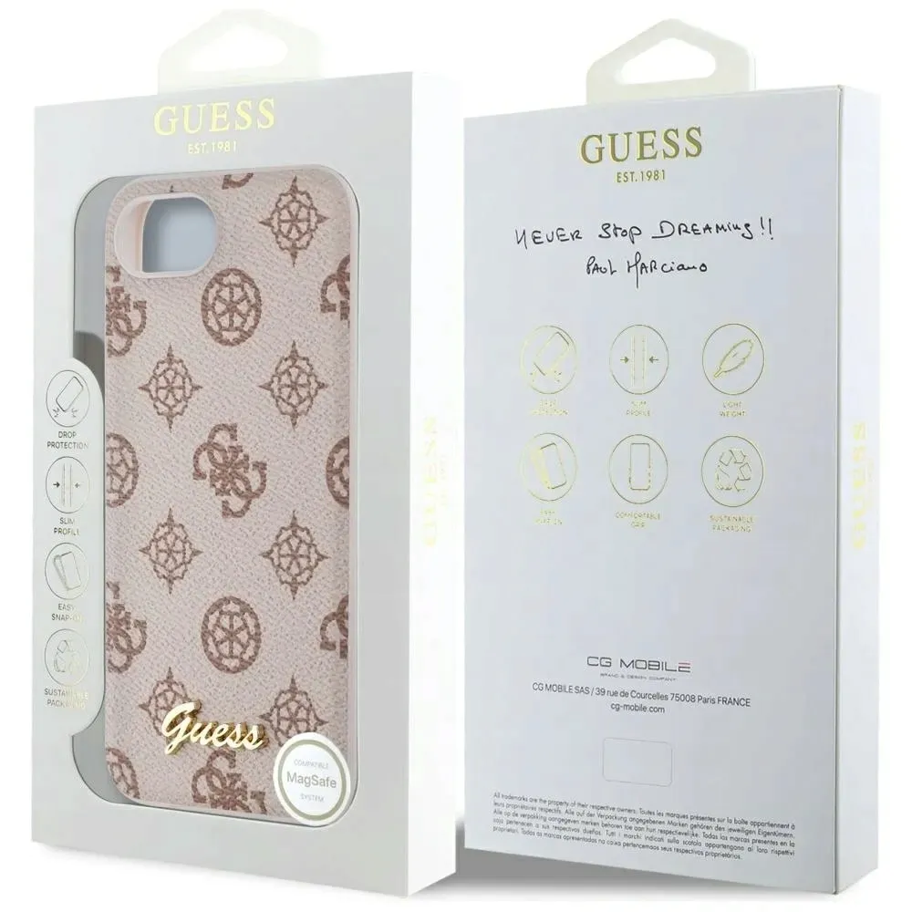 etui-guess-peony-script-logo-magsafe-do-apple-iphone-16e-brazowy-stan-nowy