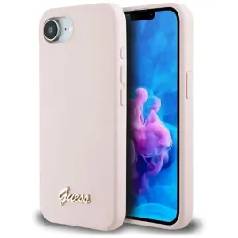 etui-guess-silicone-script-metal-logo-magsafe-do-apple-iphone-16e-rozowy