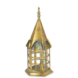 lampion-zloty-metalowy-latarnia-zlota-szklo-dekoracja-retro-przecierany