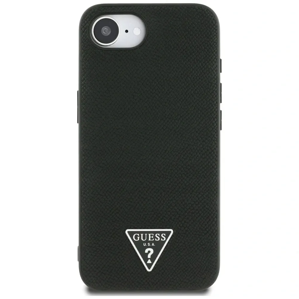 etui-guess-grained-triangle-magsafe-do-apple-iphone-16e-czarny