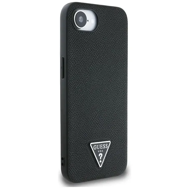 etui-guess-grained-triangle-magsafe-do-apple-iphone-16e-czarny-kolor-czarny