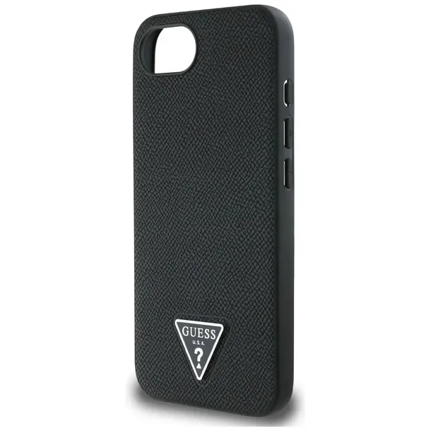 etui-guess-grained-triangle-magsafe-do-apple-iphone-16e-czarny-material-tworzywo-sztuczne