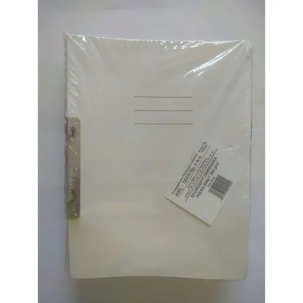 skoroszyt-a4-kiel-tech-bialy-waga-z-opakowaniem-0-15-kg