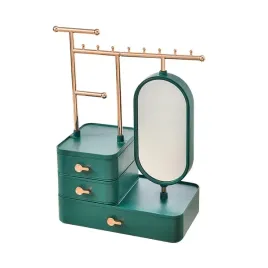 organizer-na-bizuterie-zielony-szafeczka-z-lusterkiem-i-szufladkami-pd60zie