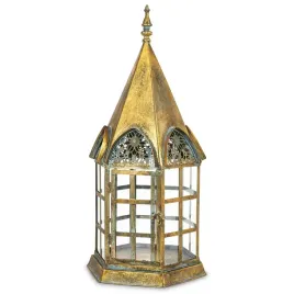 lampion-zloty-metalowy-latarnia-zlota-szklo-dekoracja-retro-przecierany