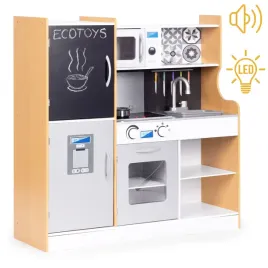 kuchnia-dla-dzieci-interaktywna-dzwieki-tablica-kredowa-akcesoria-ecotoys