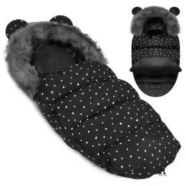 spiworek-do-wozka-sanek-elmi-ricokids-czarny-w-trojkaty