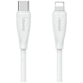 kabel-usams-green-series-sj717-30w-usb-c-lightning-1m-bialy