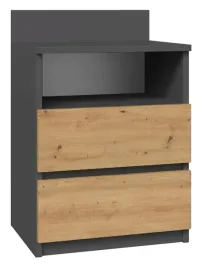 szafka-nocna-stolik-nocny-antracyt-artisan-do-sypialni-dwie-szuflady-polka