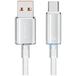 kabel-usb-a-usb-c-usams-cloud-series-us-sj658-6a-12m-bialy