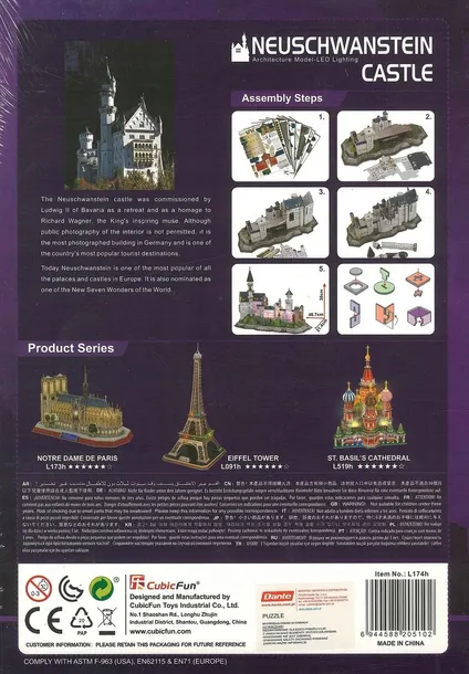 puzzle-3d-neuschanstein-castle-l174-wysokosc-produktu-33-5-cm