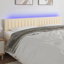 vidaxl-zaglowek-do-lozka-z-led-kremowy-160x5x78-88-cm-tkanina