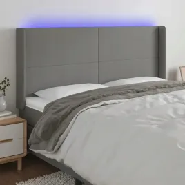 vidaxl-zaglowek-do-lozka-z-led-ciemnoszary-183x16x118-128cm-tkanina