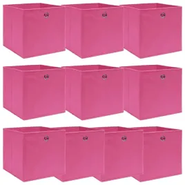 vidaxl-pudelka-10-szt-rozowe-32x32x32-cm-tkanina