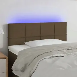 vidaxl-zaglowek-do-lozka-z-led-ciemnobrazowy-100x5x78-88-cm-tkanina