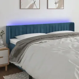 vidaxl-zaglowek-do-lozka-z-led-ciemnoniebieski-203x16x78-88-cm-aksamit