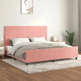 vidaxl-rama-lozka-z-zaglowkiem-rozowa-200x200-cm-aksamitna