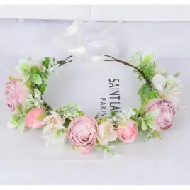 ecarla-opaska-do-wlosow-wianek-rozowy