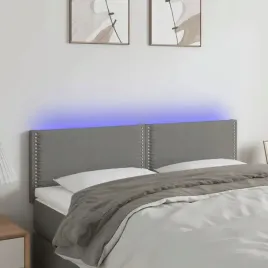 vidaxl-zaglowek-do-lozka-z-led-ciemnoszary-144x5x78-88-cm-tkanina