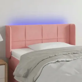vidaxl-zaglowek-do-lozka-z-led-rozowy-93x16x78-88-cm-aksamit