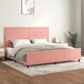 vidaxl-rama-lozka-z-zaglowkiem-rozowa-200x200-cm-aksamitna