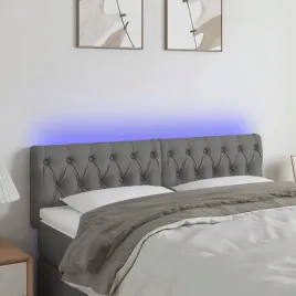 vidaxl-zaglowek-do-lozka-z-led-ciemnoszary-144x7x78-88-cm-tkanina