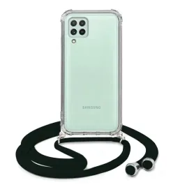 etui-do-samsung-a22-4g-case-crossbody-antishock-bezbarwny-czarny-sznurek