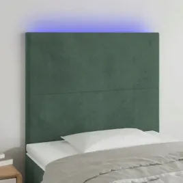 vidaxl-zaglowek-do-lozka-z-led-ciemnozielony-100x5x118-128-cm