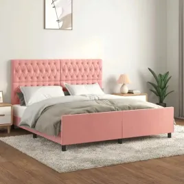 vidaxl-rama-lozka-z-zaglowkiem-rozowa-180x200-cm-aksamitna