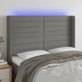 vidaxl-zaglowek-do-lozka-z-led-ciemnoszary-147x16x118-128cm-tkanina