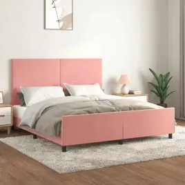vidaxl-rama-lozka-z-zaglowkiem-rozowa-160x200-cm-aksamitna