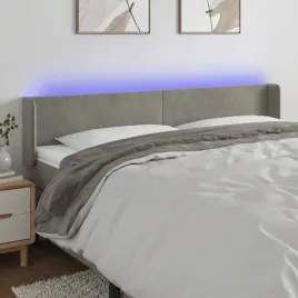 vidaxl-zaglowek-do-lozka-z-led-jasnoszary-163x16x78-88-cm-aksamit
