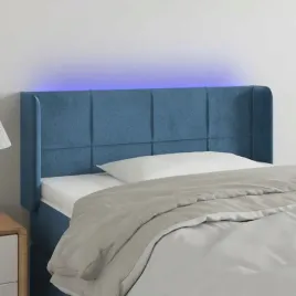vidaxl-zaglowek-do-lozka-z-led-ciemnoniebieski-83x16x78-88cm-aksamit