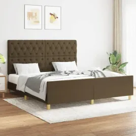 vidaxl-rama-lozka-bez-materaca-ciemnobrazowa-160x200-cm-tkanina