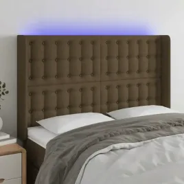 vidaxl-zaglowek-do-lozka-z-led-ciemnobrazowy-147x16x118-128-cm-tkanina