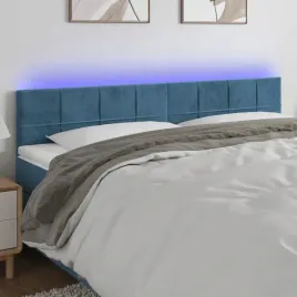 vidaxl-zaglowek-do-lozka-z-led-ciemnoniebieski-160x5x78-88cm-aksamit