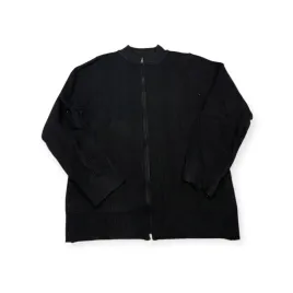 sweter-bluza-old-money-czarna-na-zamek-rozmiar-m