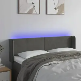 vidaxl-zaglowek-do-lozka-z-led-ciemnoszary-147x16x78-88-cm-aksamit