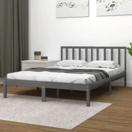 vidaxl-rama-lozka-szara-lite-drewno-sosnowe-200-x-200-cm