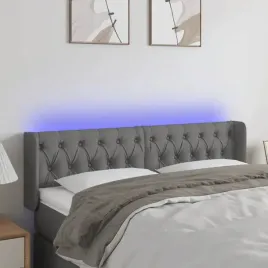 vidaxl-zaglowek-do-lozka-z-led-ciemnoszary-147x16x78-88-cm-tkanina