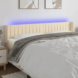 vidaxl-zaglowek-do-lozka-z-led-kremowy-203x16x78-88-cm-tkanina