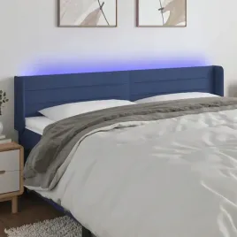 vidaxl-zaglowek-do-lozka-z-led-niebieski-163x16x78-88-cm-tkanina