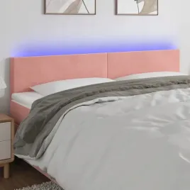 vidaxl-zaglowek-do-lozka-z-led-rozowy-200x5x78-88-cm-aksamit